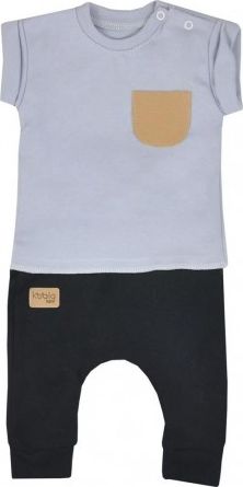 Kojenecké tepláčky a tričko Koala Summer Boy černo-šedé, Šedá, 86 (12-18m) - obrázek 1