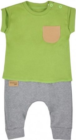 Kojenecké tepláčky a tričko Koala Summer Boy šedo-zelené, Šedá, 86 (12-18m) - obrázek 1