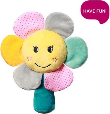 Plyšová hračka s chrastítkem Rainbow Flower - obrázek 1