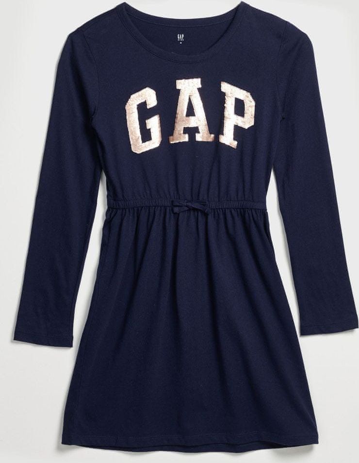 Gap Dětské šaty s flitrovým logem L - obrázek 1