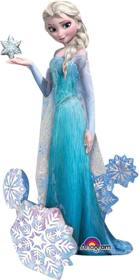 Amscan Obří fóliový balónek 144x88cm Frozen - Ledové království Elsa - obrázek 1