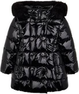 MAYORAL dívčí zimní lesklá bunda černá - 122 cm - obrázek 1