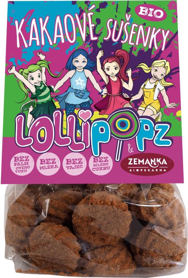 Lollipopz kakaové bio sušenky 100g - obrázek 1