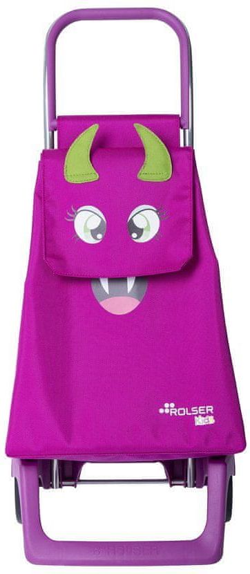 Rolser Monster Kid MF Joy 2 dětská nákupní taška na kolečkách, růžová - obrázek 1