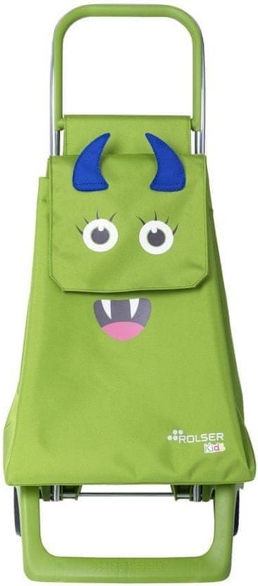 Rolser Monster Kid MF Joy 2 dětská nákupní taška na kolečkách, zelená - obrázek 1