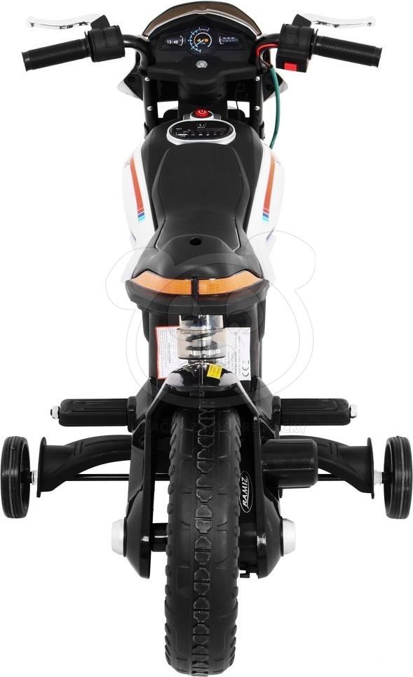Dětská elektrická motorka Night Rider - červená - obrázek 3