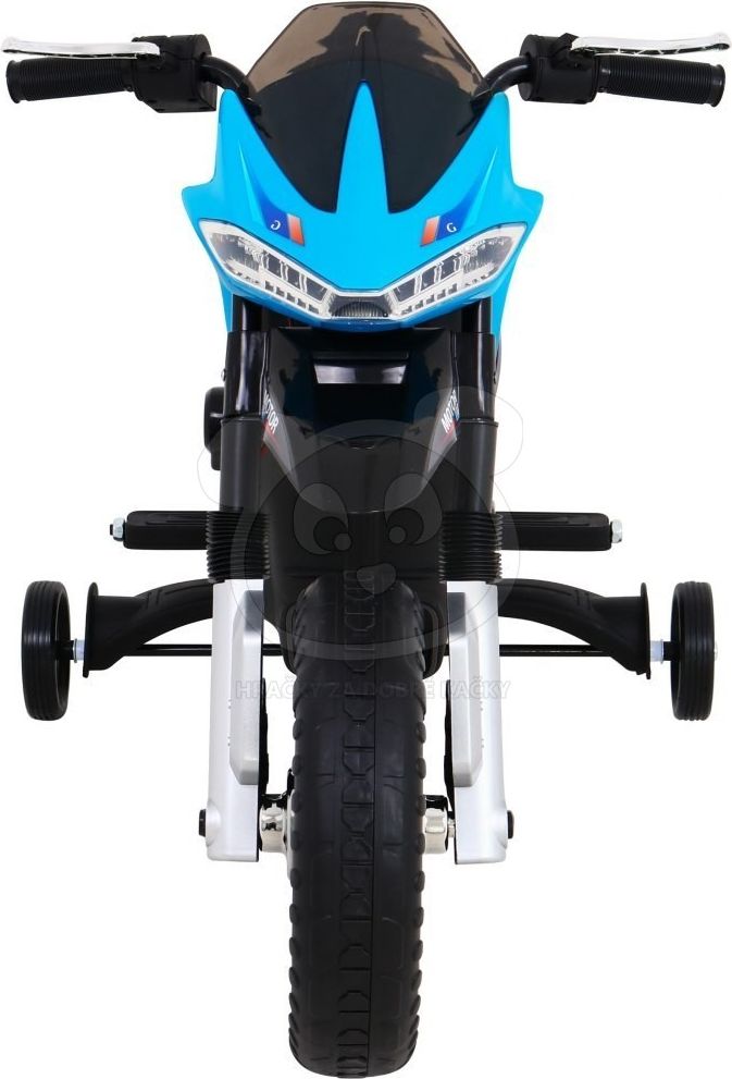 Dětská elektrická motorka Night Rider - červená - obrázek 6