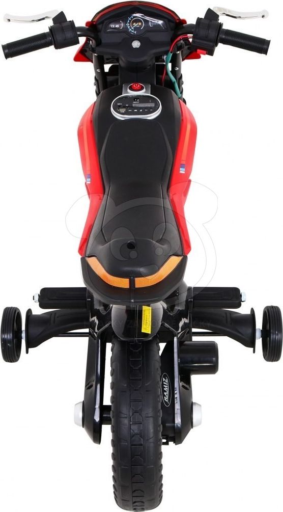 Dětská elektrická motorka Night Rider - červená - obrázek 15