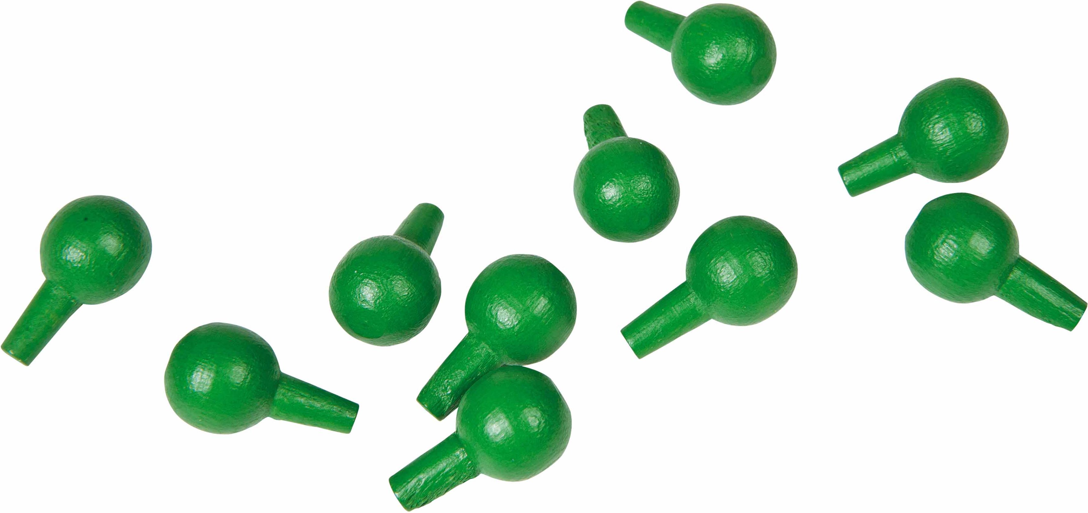 Nienhuis Montessori Pegs For The Algebraic Peg Board: Green (10) - obrázek 1