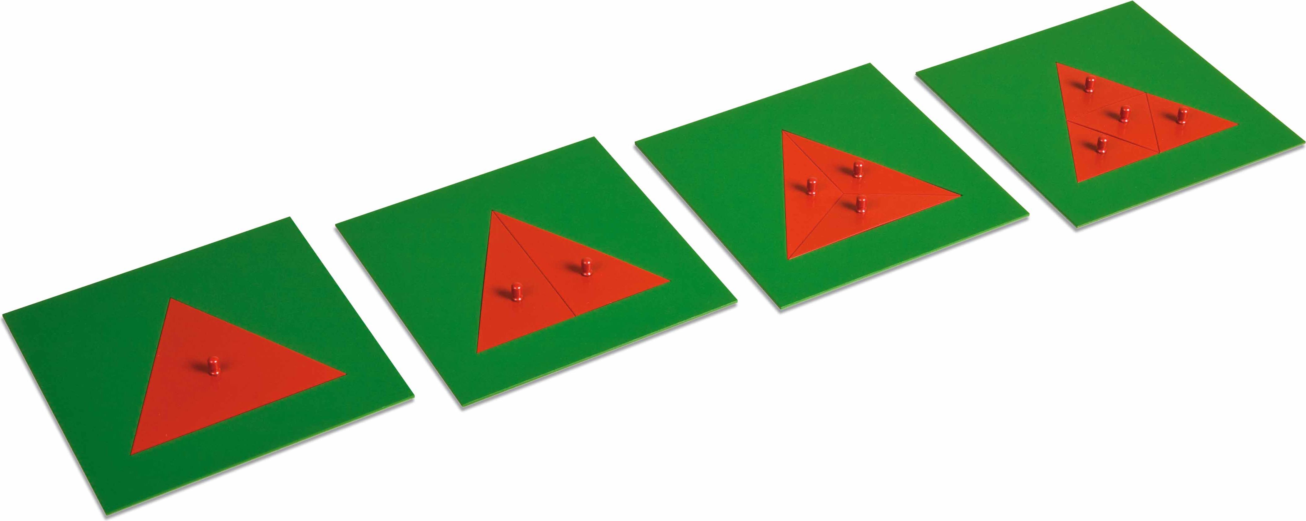 Nienhuis Montessori Metal Triangles: 4 Plates - obrázek 1