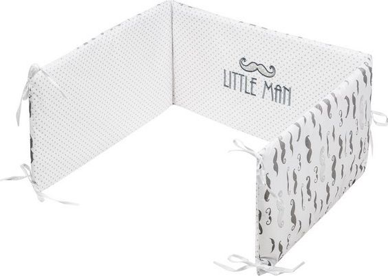 6-dílné ložní povlečení Belisima Little Man 100/135 šedé - obrázek 3
