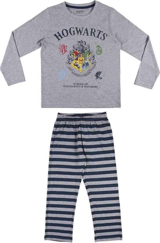 Disney dětské pyžamo Harry Potter 2200007699 128 šedá - obrázek 1