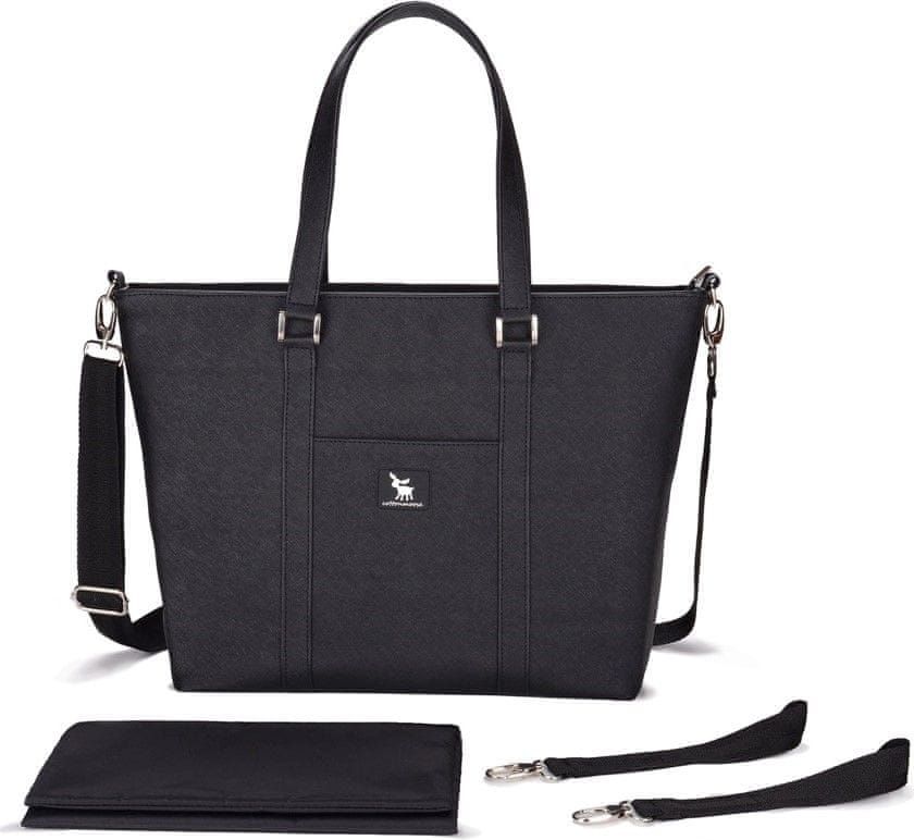 CottonMoose přebalovací taška Shopper Bag black - obrázek 1