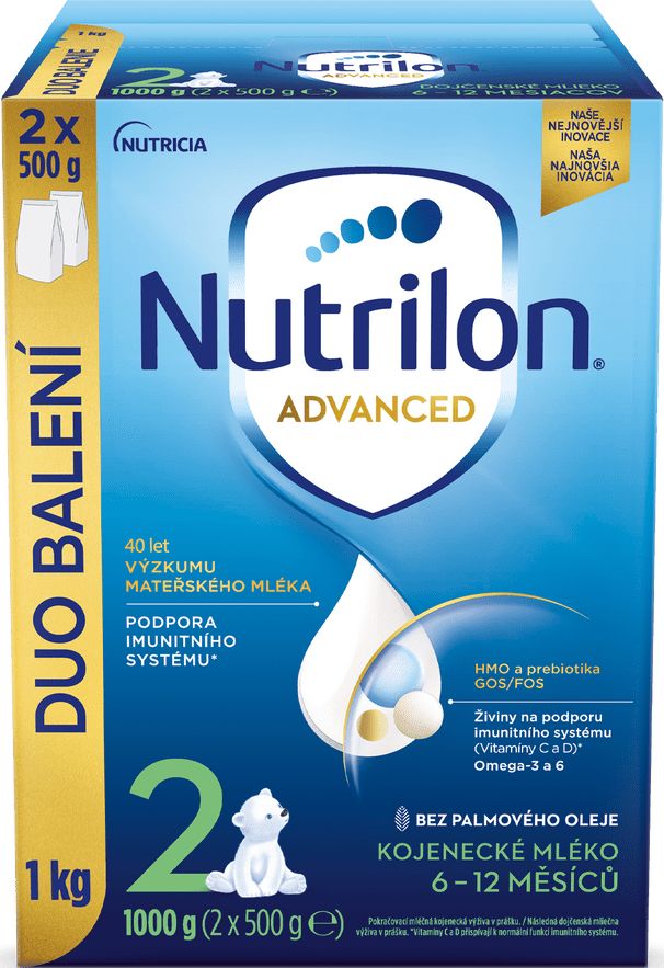 Nutrilon 2 Advanced pokračovací kojenecké mléko 1 kg, 6+ - obrázek 1