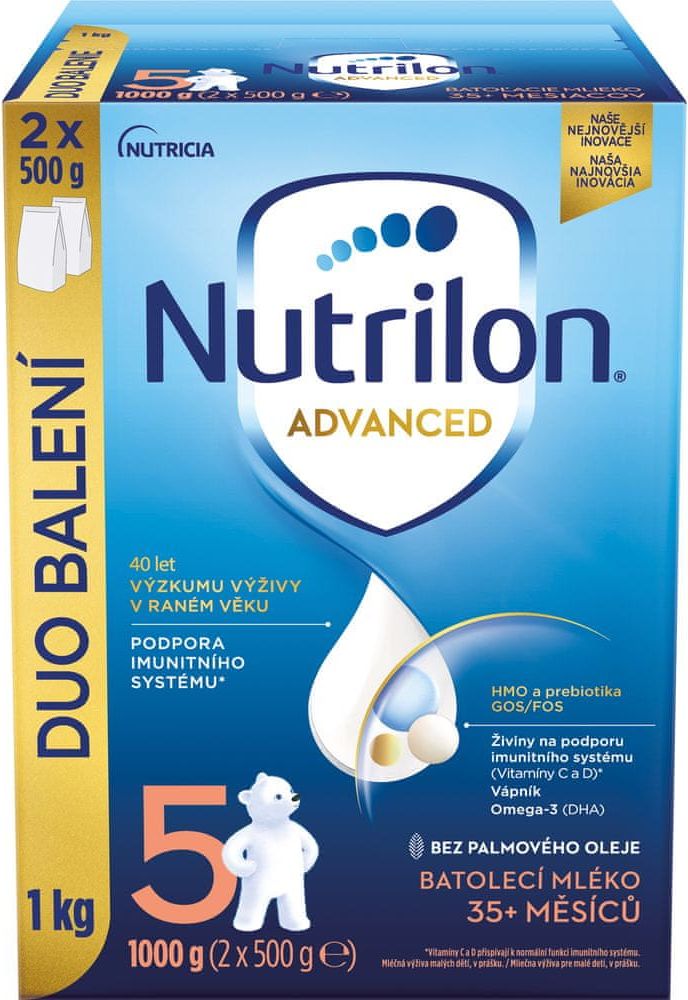 Nutrilon 5 Advanced batolecí mléko 1 kg, 35+ - obrázek 1