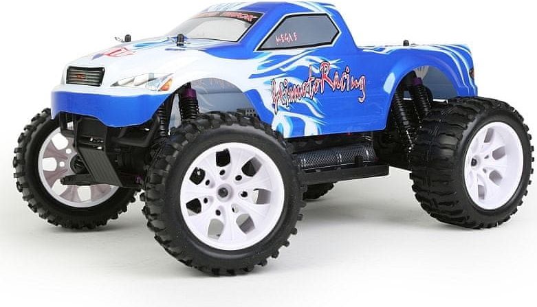Himoto Auto na dálkové ovládání Monster Truck EMXT-1 1:10 elektro RTR set 2,4GHz modrá - obrázek 1