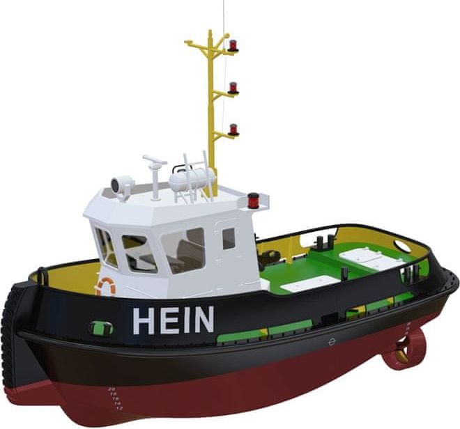 KY MODEL Model lodi Hein přístavní remorkér 1:50 kit - obrázek 1