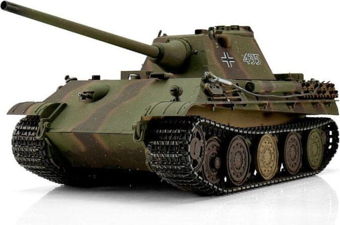 Torro RC tank PRO 1/16 RC Panther F vícebarevná kamufláž - infra IR - kouř z hlavně - obrázek 1