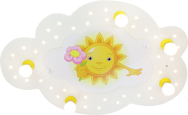 Elobra Sluníčko s kytičkou 126479 dětské stropní svítidlo - obrázek 1