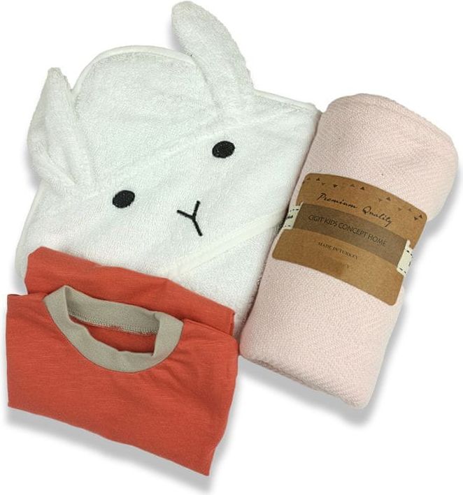 TrendUpcz Dárkový set pro novorozence, osuška, deka a body - obrázek 1