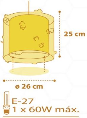 Dalber Bee Happy 71092 dětské závěsné svítidlo - obrázek 4