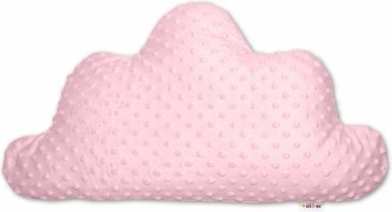 Dětský dekorační polštář Baby Nellys, mráček - minky růžový - obrázek 1