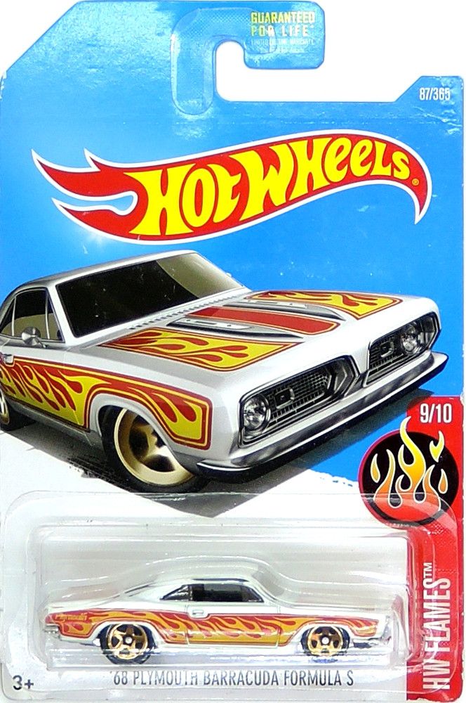 Mattel HOT WHEELS - '68 Plymouth Barracuda Formula S (White) (B2) - obrázek 1