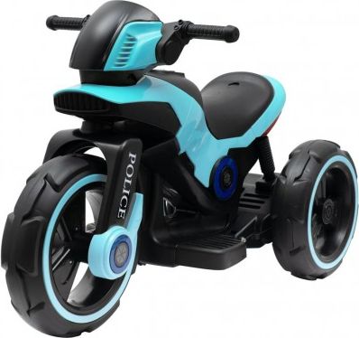 Dětská elektrická motorka Baby Mix POLICE modrá, Modrá - obrázek 1