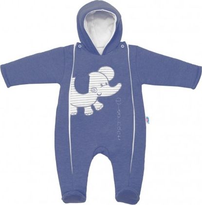 Zimní kombinézka New Baby Winter Elephant jeans, Modrá, 80 (9-12m) - obrázek 1