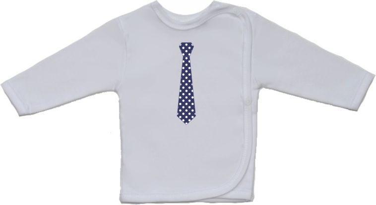 Dětská košilka Gama s větším obrázkem kravaty s puntíkem velikost 52 - obrázek 1
